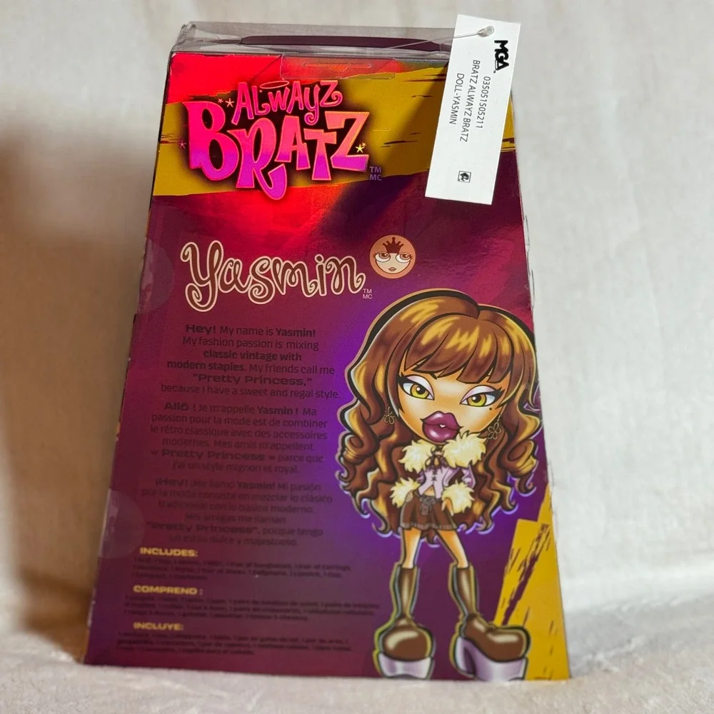 Always Bratz YASMIN Fashion Doll with Accessories & Poster New in Box/Sealed